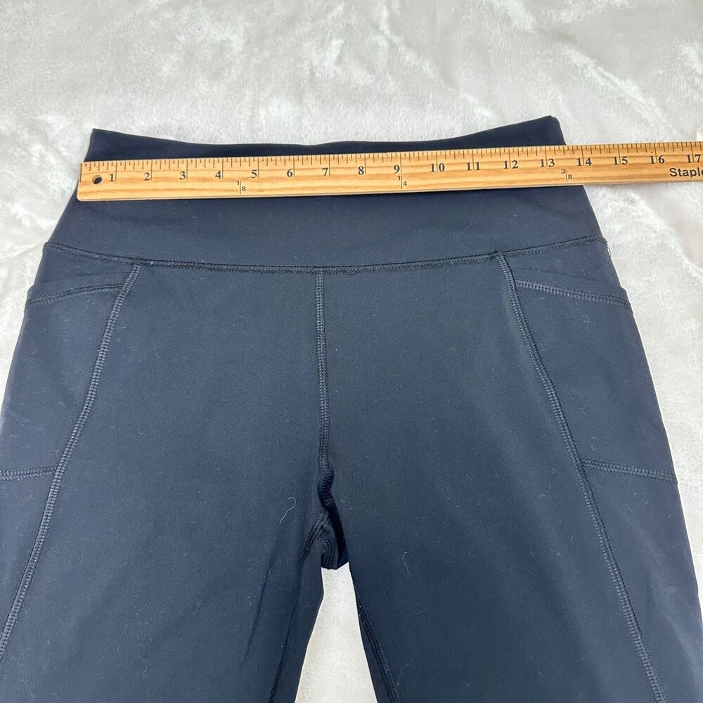 X By Gottex Women's Black Slip Pocket Nylon & Spandex Capri Leggings Size M - Picture 6 of 9
